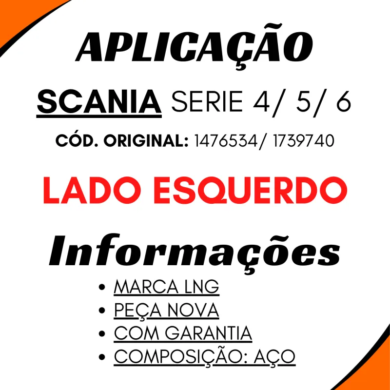 Porta Cabine Esq. Scania Série 4/ 5/ 6