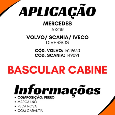 Válvulas Respiro Bomba Cabine Volvo 1629630/ Iveco/ Scania /