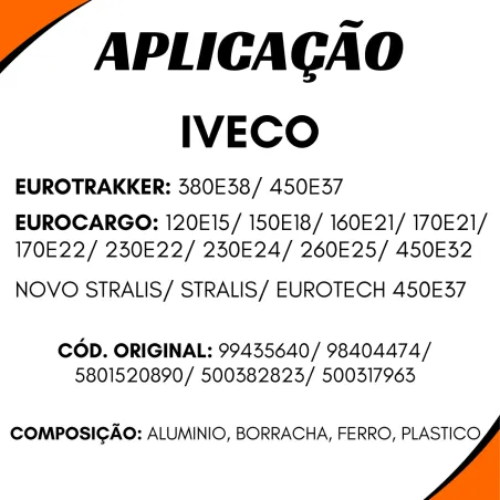 Válvula Pedal Eurotech/ Eurotrakker/ Stralis/ Novo Stralis