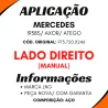 Máquina De Vidro Dir. Manual Mbb 1938s/ Axor/ Atego