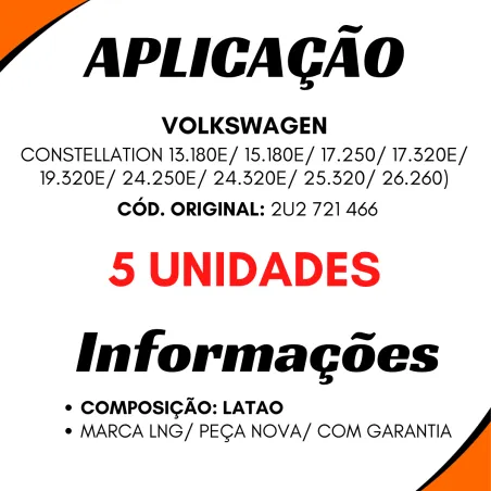 Kit 5 Conexão Servo Embreagem Constellation 26260/ 17250/ 24250e/