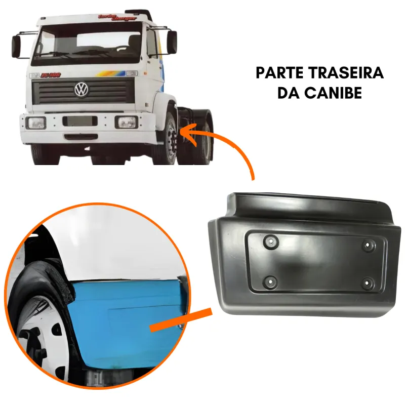 Paralama Traseiro Esq. Vw 790s/ 7110s/ 7100/ 8140/ 8100/ L80/ 7110/