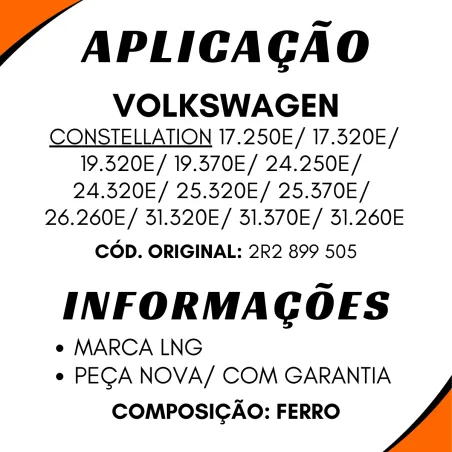 Cilindro Basculara Cabine Vw Constellation 17.250e/ 24.250e/ 19.320e/