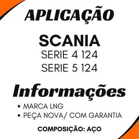 Cardan-Kit (Entre Eixo) Scania Série 4/5 124 (Cruzeta 5-12072x Ou