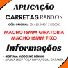 Flexivel Freio Randon Mang.1/2 (Macho 16 Mm ) 900 Mm Bendix