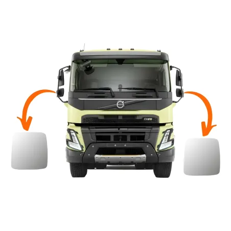 Vidro Espelho Aux. C/Desemb. Volvo Fmx