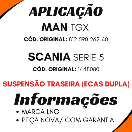 Válvula Controle Nivelamento Scania Série 5/ Vw Man Gtx Suspensao