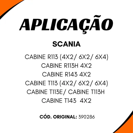 Válvula Freio Mão Scania 113, 143, 3 Saídas 14 Mm