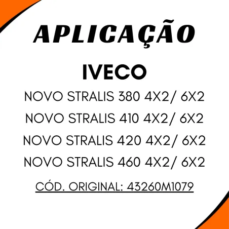 Flange Diferencial Iveco Novo Strallis 4 Furos 46 Estrias