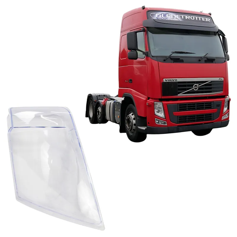 Lente Farol Esq. Volvo Fh13/ Fm13 (2008...)  Policarbonato