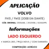 Lente Farol Esq. Volvo Fh13/ Fm13 (2008...)  Policarbonato