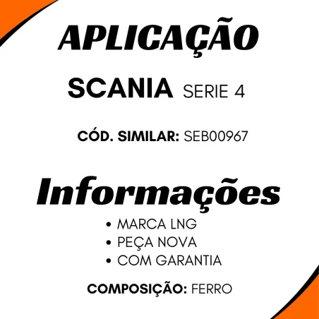 Biela Compressor Ar Scania Série 4