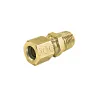 Kit 5 Conectores Tubo Nylon Mbb Diversas Macho 5/16 Npt X 1/4 Npt