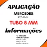 Kit 5 Cotovelos Emenda Tubo Nylon Mbb Macho 8 Mm X 1/4 Npt