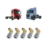 Kit 5 Cotovelos Emenda Tubo Nylon Mbb Macho 8 Mm X 1/4 Npt