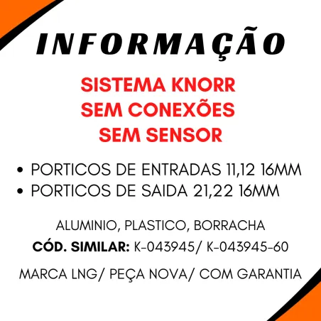 Válvula Pedal Ford Cargo Bc452a270aa Sistema Knorr