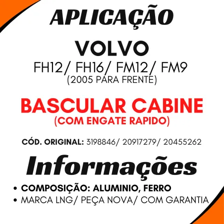 Bomba Hidráulica Cabine Volvo Fm9/ Fm12/ Fh12/ Fh16 (2005...)