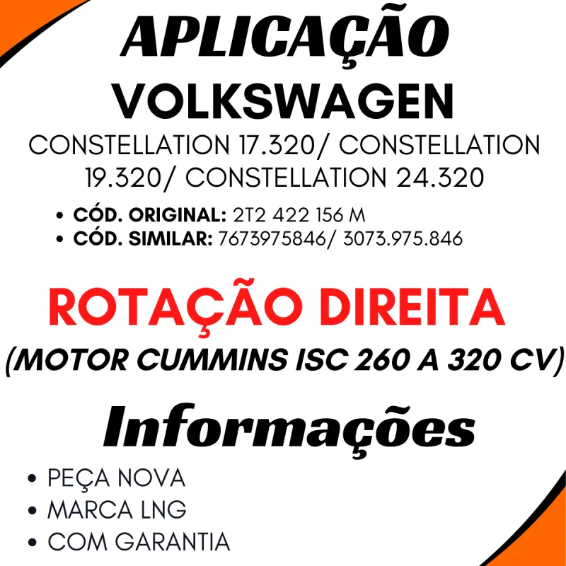 Bomba Hidráulica Volkswagen 17.320/24.320/19320/Constellation