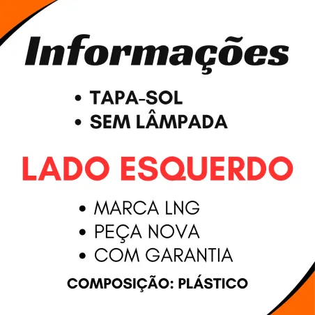 Lanterna Quebra-Sol Iveco Novo Stralis Hi-Way
