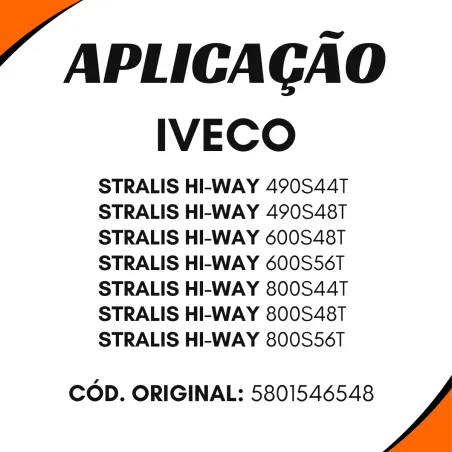 Lanterna Quebra-Sol Iveco Novo Stralis Hi-Way