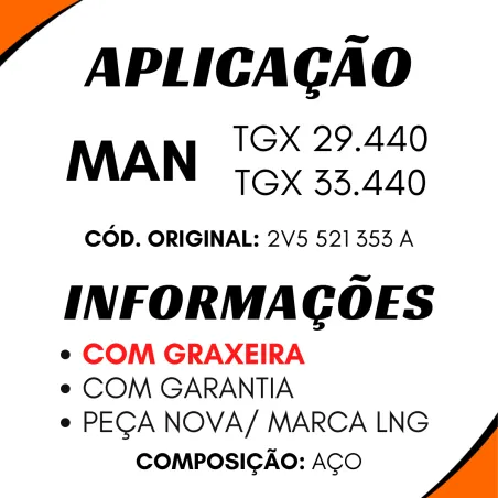 Cruzeta Volkswagen Man Tgx 29.440/ Man Tgx 33.440 2v5 521 353 A