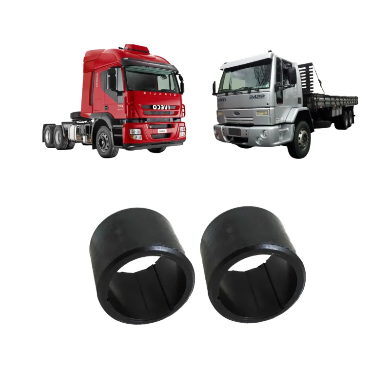 Kit 2 Buchas Eixo S Ford Cargo 2s3607025/ Carretas 200300031/ Iveco