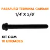 Kit 10 Parafusos Terminal Cardan Ford/ Gm Aplic. Cruzeta Cz-119 1/4 X