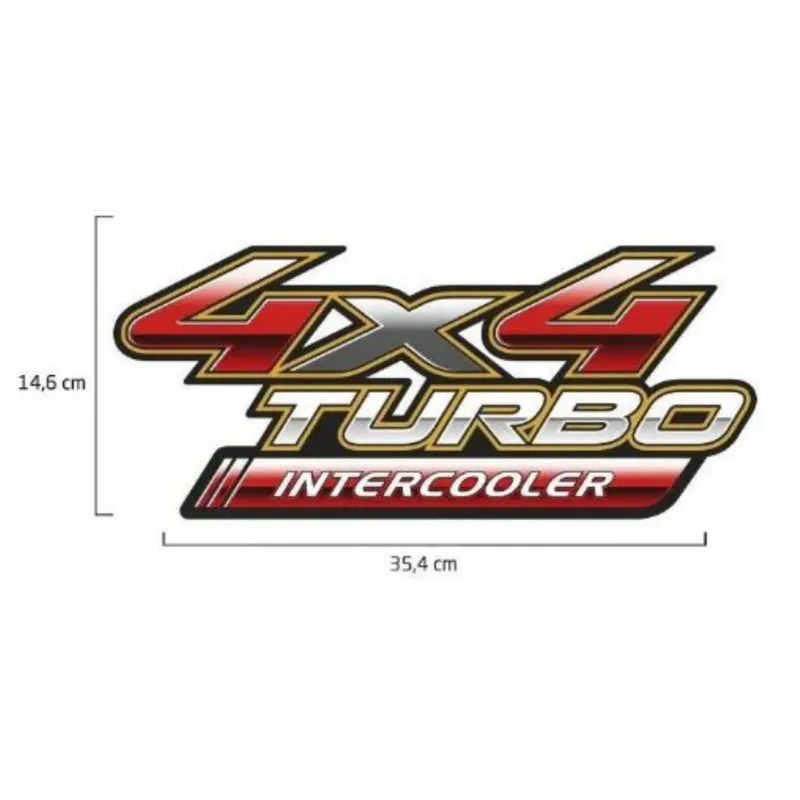 Par Adesivos Turbo Intercooler Hilux 2009 A 2012