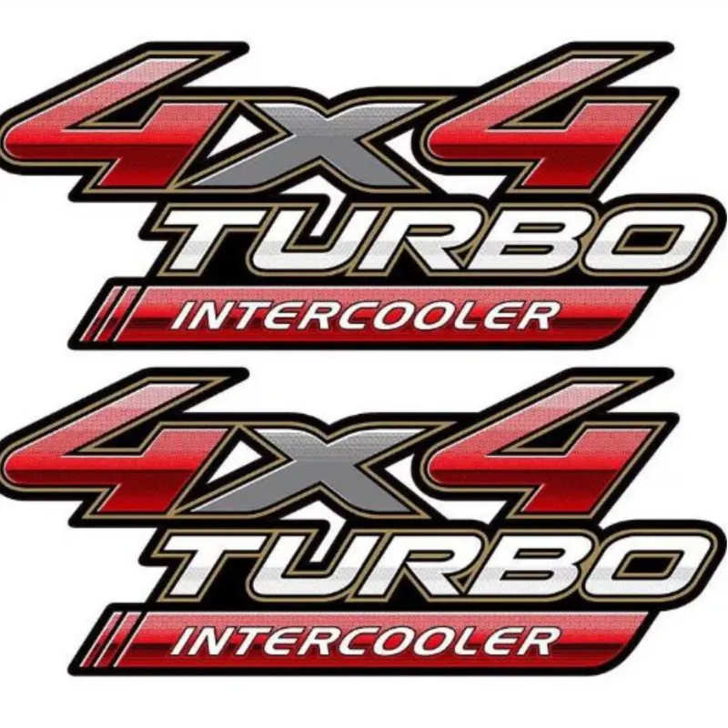 Par Adesivos Turbo Intercooler Hilux 2009 A 2012