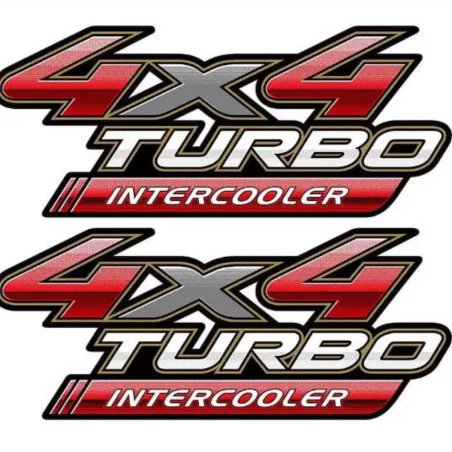 Par Adesivos Turbo Intercooler Hilux 2009 A 2012