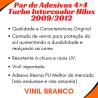 Par Adesivos Turbo Intercooler Hilux 2009 A 2012