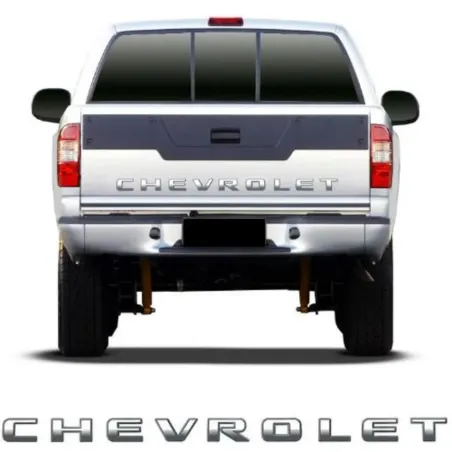 Faixa Tampa Traseira S10 2009 A 2011 Preto Degrade