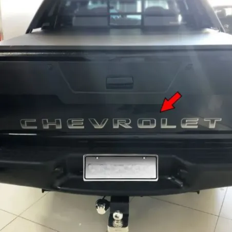 Faixa Tampa Traseira S10 2009 A 2011 Prata Degrade