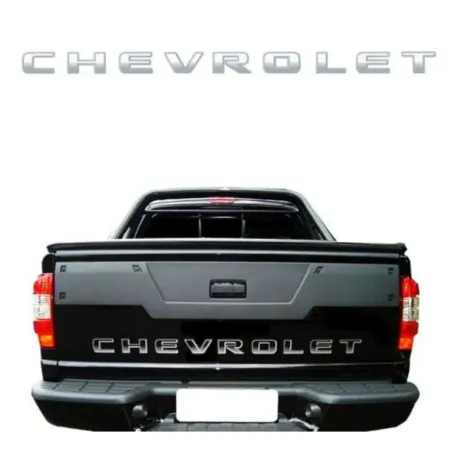 Faixa Tampa Traseira S10 2009 A 2011 Prata Degrade