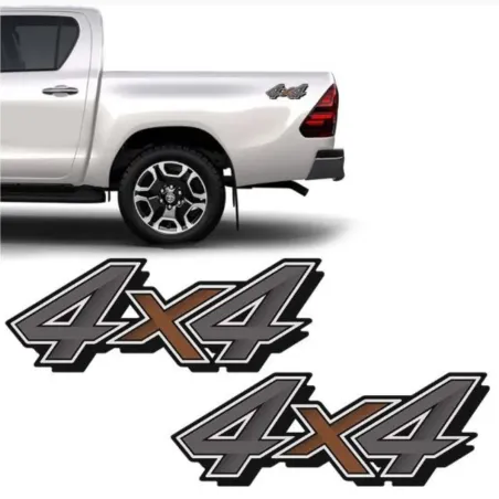Par Adesivos Lateral 4x4 Hilux 2021 Modelo Original